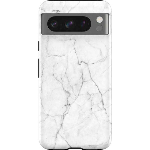 White Marble Google Pixel 8 Pro Impact Case